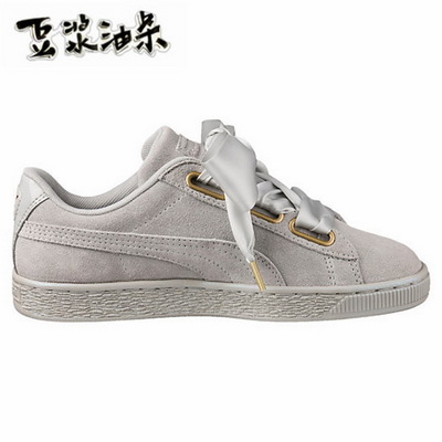 Puma Suede Basket Heart Women Shoes--002
